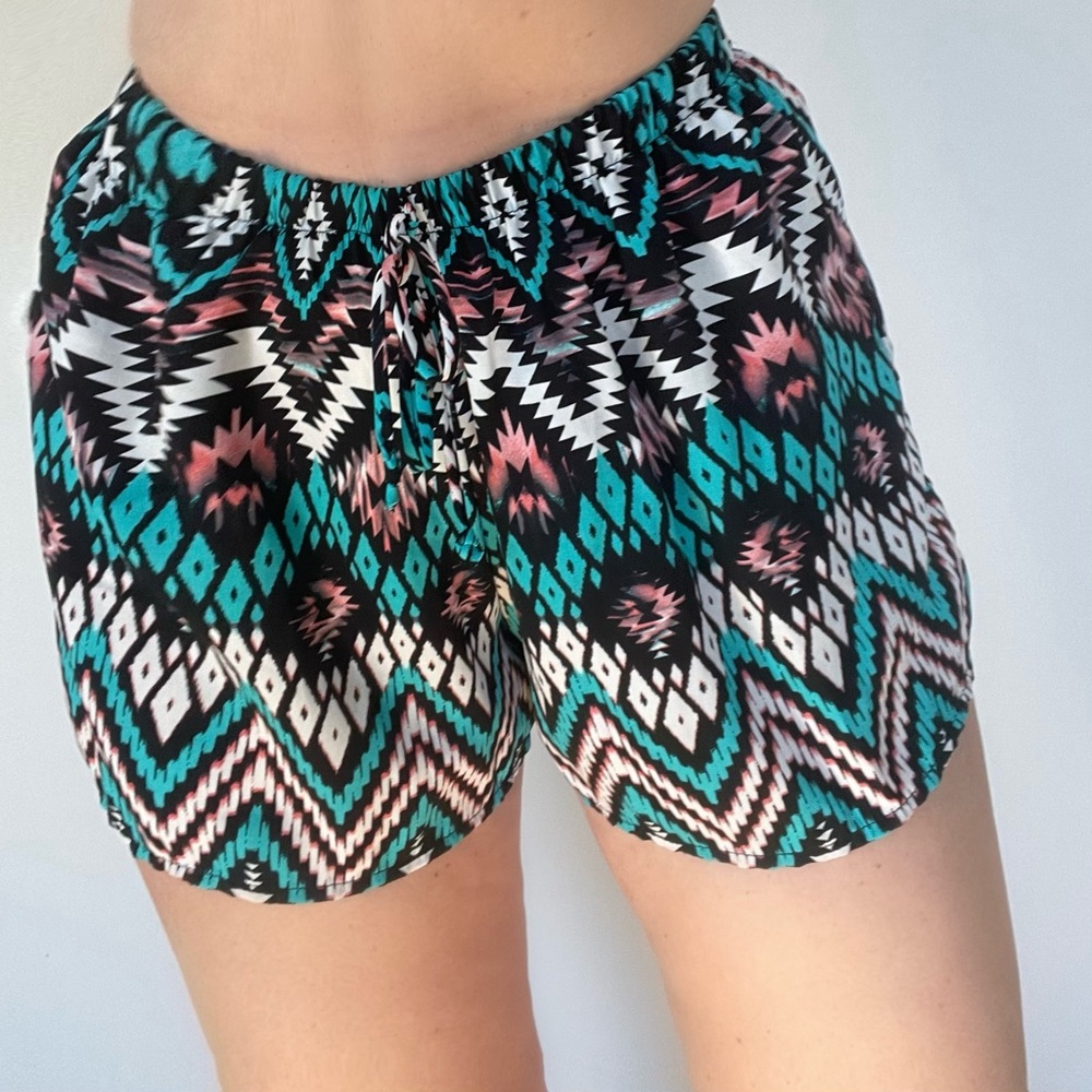 Stoosh printed drawstring shorts